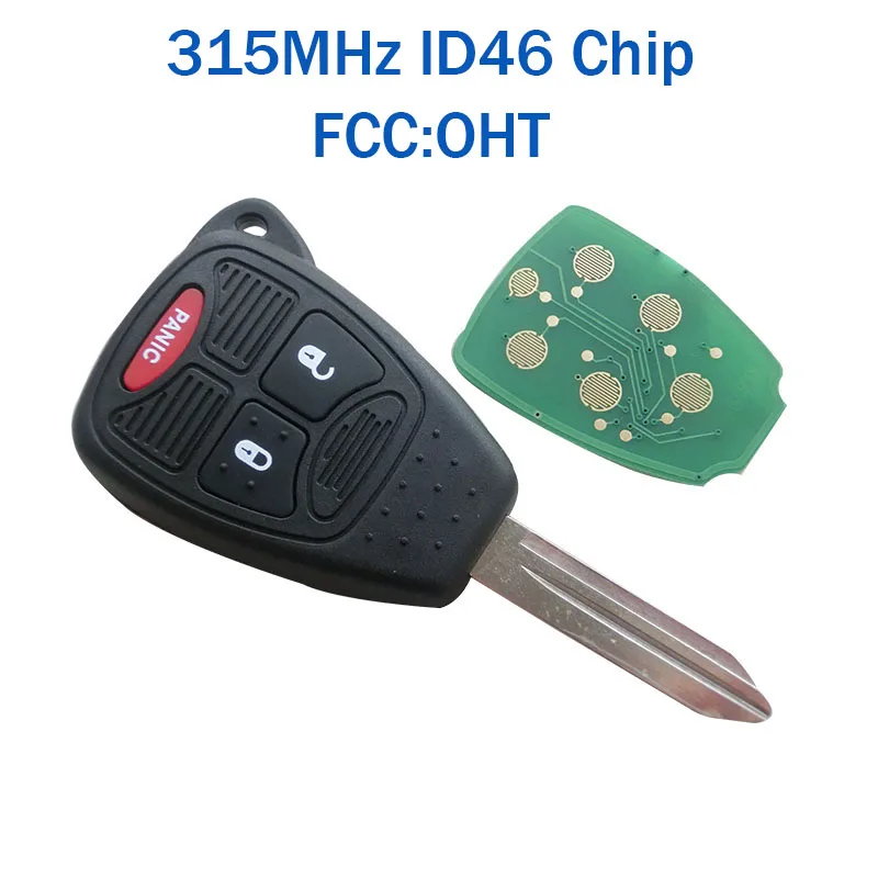 2 + 1 3 кнопочный дистанционный ключ для Chrysler Dodge Caliber Jeep Patriot pelifica Liberty 433 МГц 315 FCC: