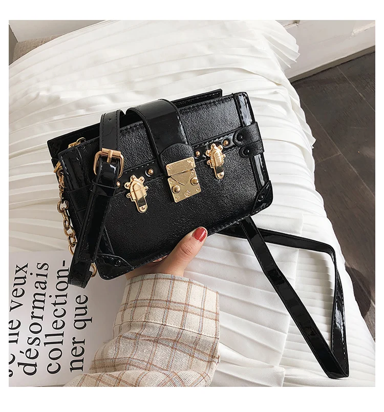 Градиентный цвет, модный дизайн, пряжка из искусственной кожи, женская сумка-мессенджер через плечо, Женская Повседневная сумочка на цепочке, клатч, сумка