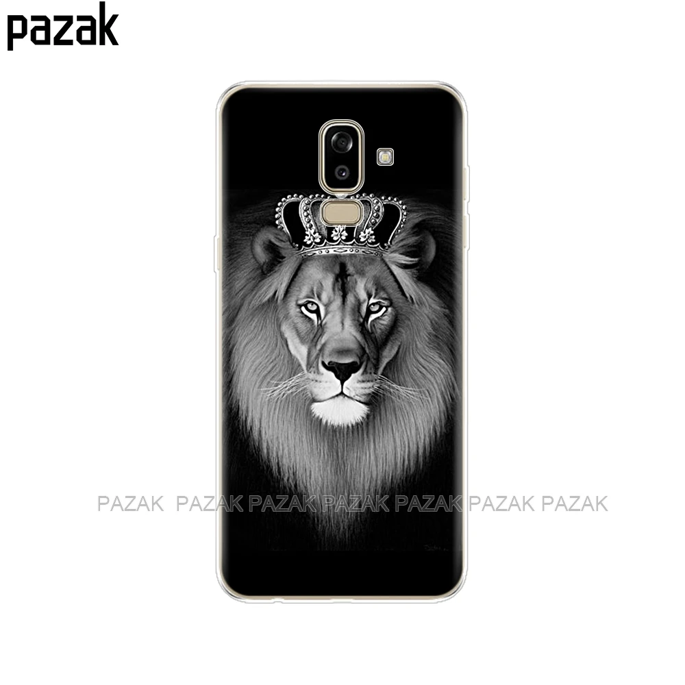 52232 Чехол для samsung Galaxy J8 чехол силиконовый чехол для samsung Galaxy J8 J810 чехол с черным принтом - Цвет: 52232