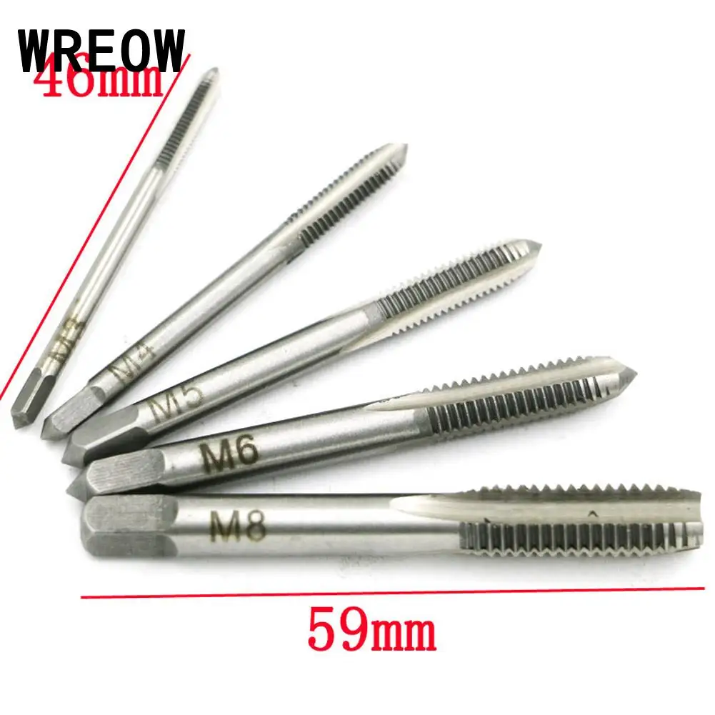 5 шт. нарезающий ручной винт резьба отверстие Метрическая заглушка прямая