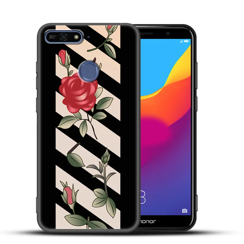 чехол на хонор 7 а про Окрашены в мягких для huawei Honor 7A Pro дело чести Силиконовая
