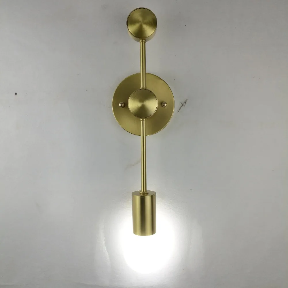 Скандинавский латунный настенный светильник американский стиль простой