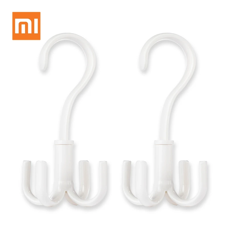 

2Pcs/Set Original Xiaomi Hooks Mijia U 360 Degree Rotating Hook Four Claw Paws Hooks Multi-Function Wet Dry Hanger Hooks