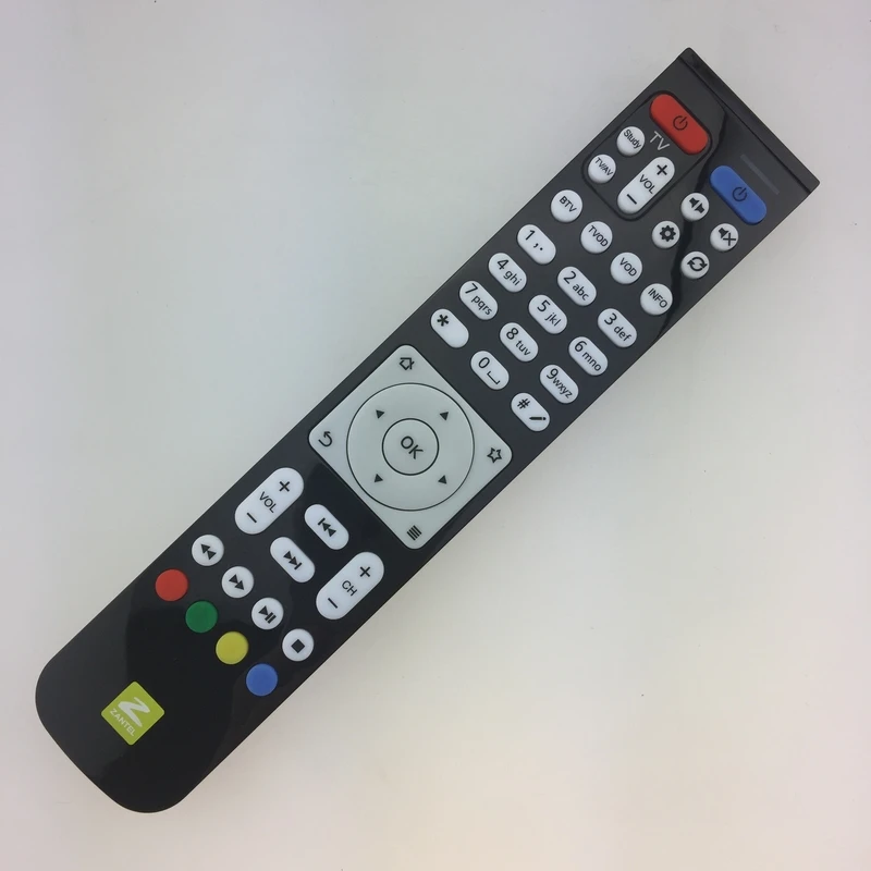 Новый оригинальный пульт дистанционного управления ZANTEL TV на английском языке.