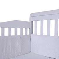 4 Pc Cot bedding set four sides bumpers for  newborn babies  Infant Room Kids Baby Bedroom Set Nursery Bedding Plush bed liner