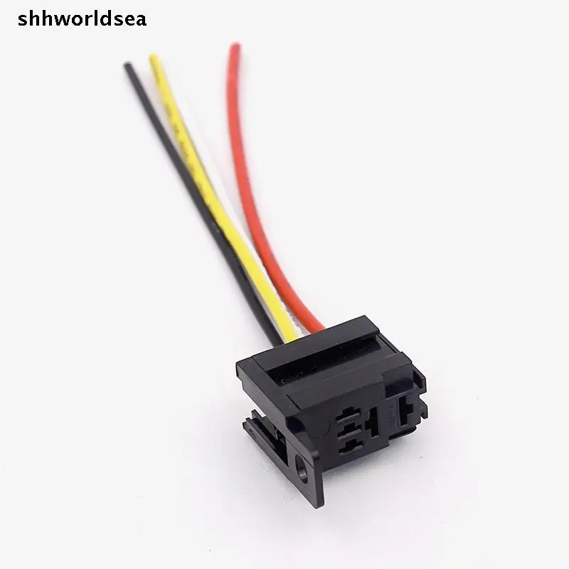 

shhworldsea 5/30/100pcs Car 12V 30A Relay & Socket For Electric Fan Fuel Pump Horn Kit 4P 4 Wire Sales