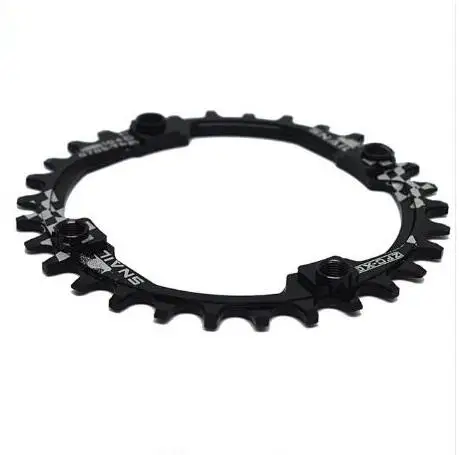 30T Black Round Улитка 104BCD велосипедная круглая 7075-T6 MTB велосипедная Звездочка 30T цепная узкая широкая Ультралегкая велосипедная круглая шатунная пластина - Цвет: 30T Black Round