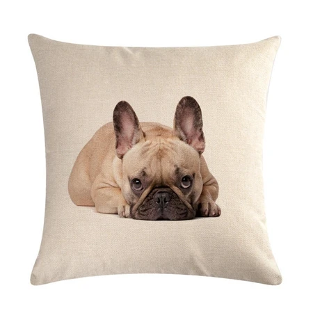 Cushion cover5 Милый собачий напечатанный Чехол для подушки лабрадор, золотистый ретривер Льняные декоративные подушки для украшения дома подушки для дивана и в автомобиль чехол - Цвет: Cushion cover5