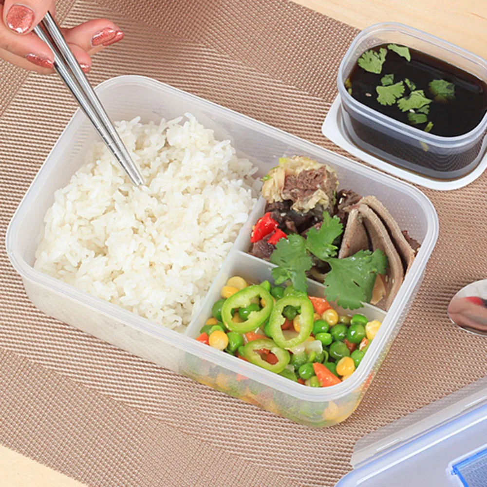 1000 мл микроволновая Ланч-бокс герметичная большая емкость Bento Коробка Набор для