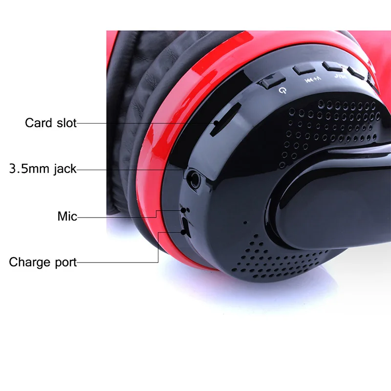 Беспроводные наушники TOPROAD Bluetooth гарнитура FM TF свободные руки с микрофоном для