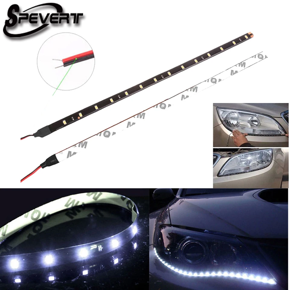 Фонасветильник 30 см 15 SMD 3528 фонарь длиной автомобильная лента|strip led|strip led waterproofstrip