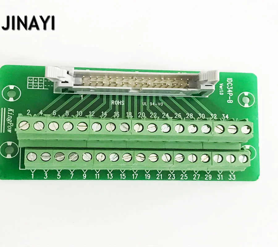 Терминальная колодка IDC 34 Pin IDC34P Male коммутационная клемма PLC релейные клеммы