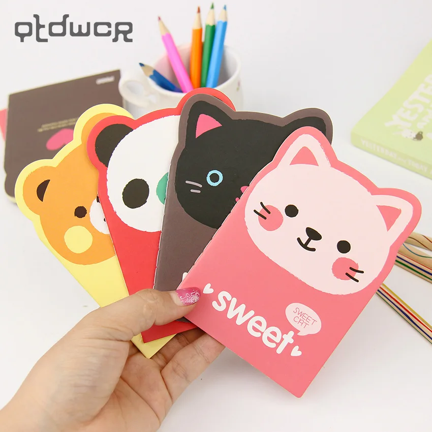 

1PC Kawaii Cartoon Creative Stationery Office Supplies School Notebook Diary Panda Bear Notepad Color Random