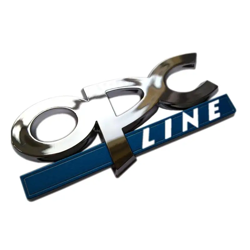 Пластиковая Хромовая OPCLINE OPC линия модификации автомобиля стикер эмблема