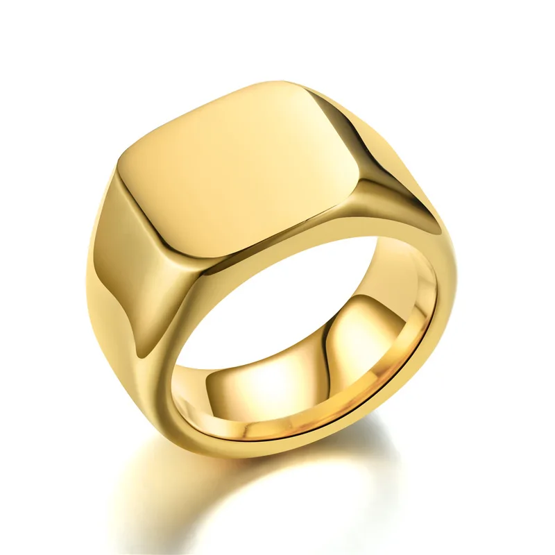 FENGLI Charm Punk Solid Gloss Stainless Steel Casting Ring for Women Men Delicate Female Rings Titanium Jewelry Gift | Украшения и
