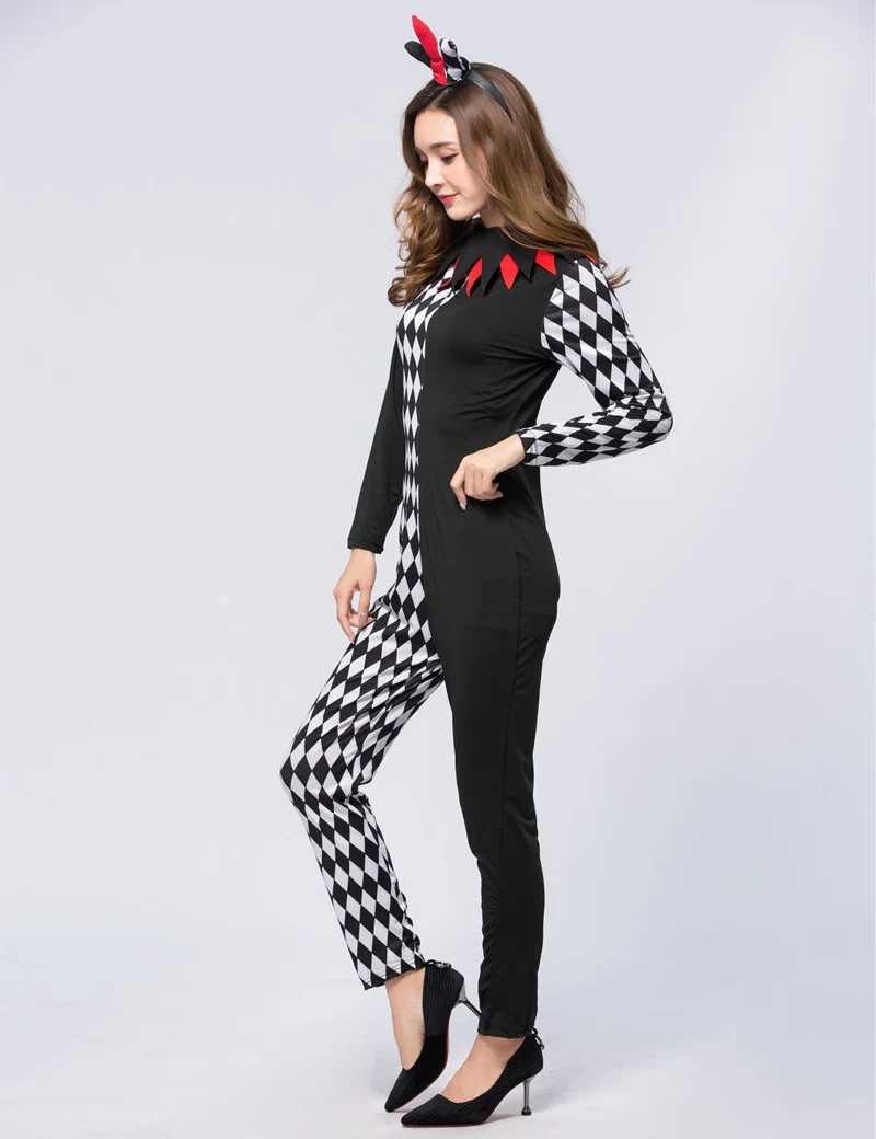 

MOONIGHT Carnival Party Halloween Magician Costume Women Circus Clown Cosplay Fancy Costumes