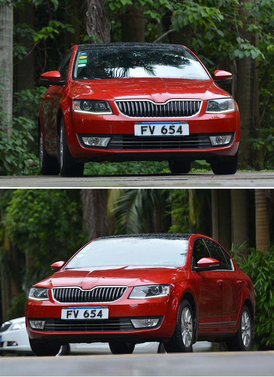 Головной светильник в сборе для Skoda Octavia светодиодный светильник дневного света ксеноновый сигнал поворота ближнего света