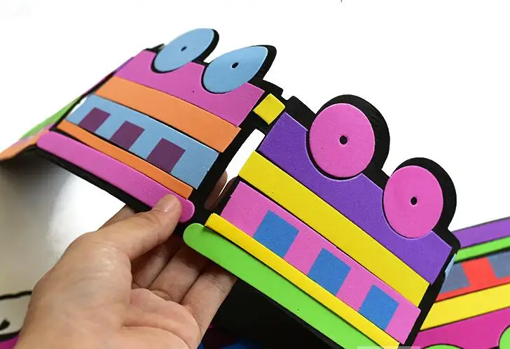 2 шт. нетканые декоративные мультфильм поезда детский сад классная комната