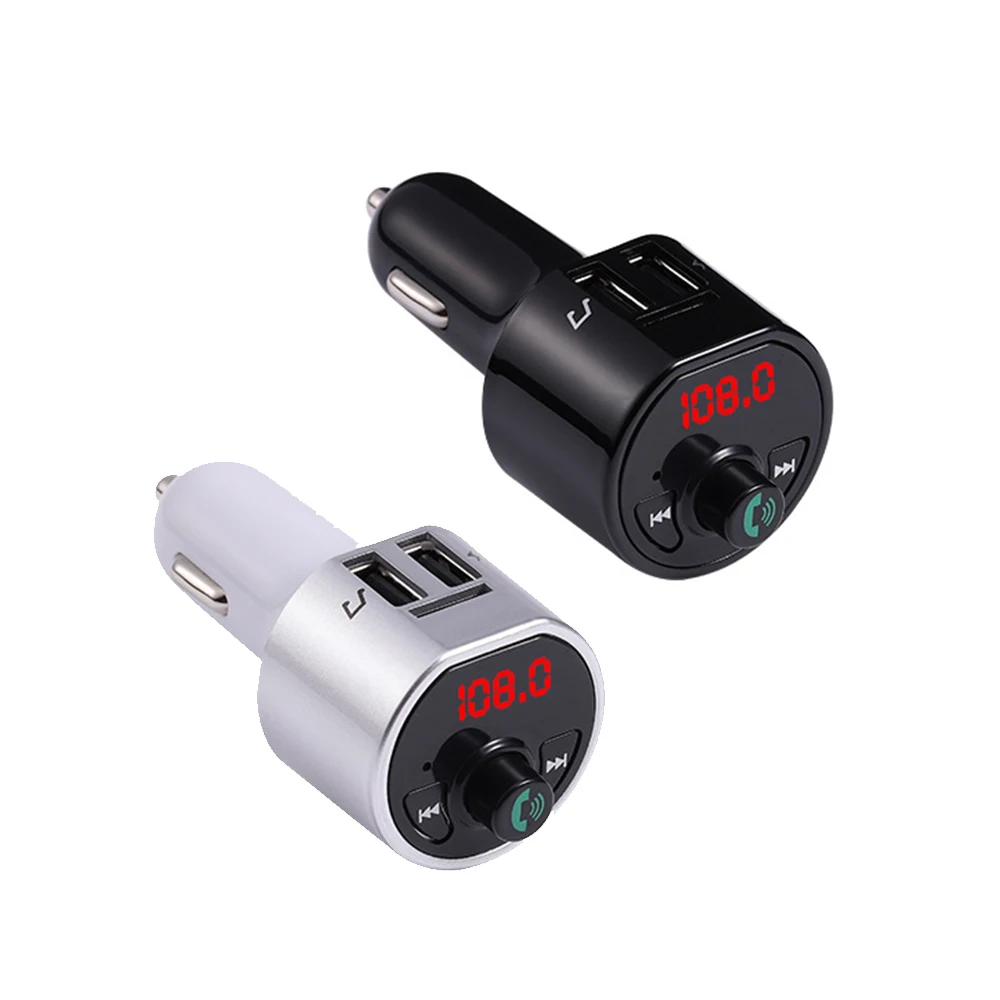 Bluetooth V4.2 Handsfree Car Kit FM передатчик Aux модулятор Автомобильный аудио mp3 плеер с 3.1A Быстрая зарядка двойной USB