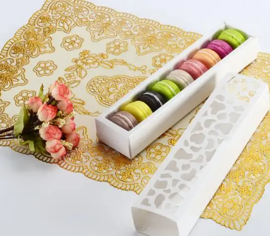 1 шт. упаковка для печенья белая пустотелая коробка торта коробки макарон