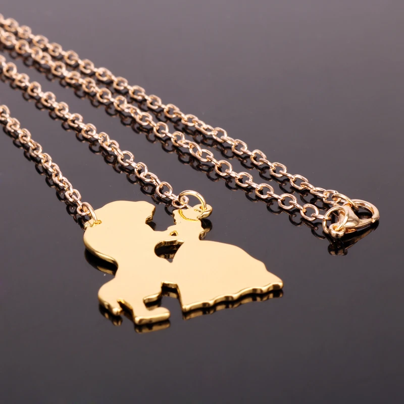 1pcs Fashion Jewelry movie Beauty and the Beast Necklace For Women Gold Color Bella Dancing -30 | Украшения и аксессуары