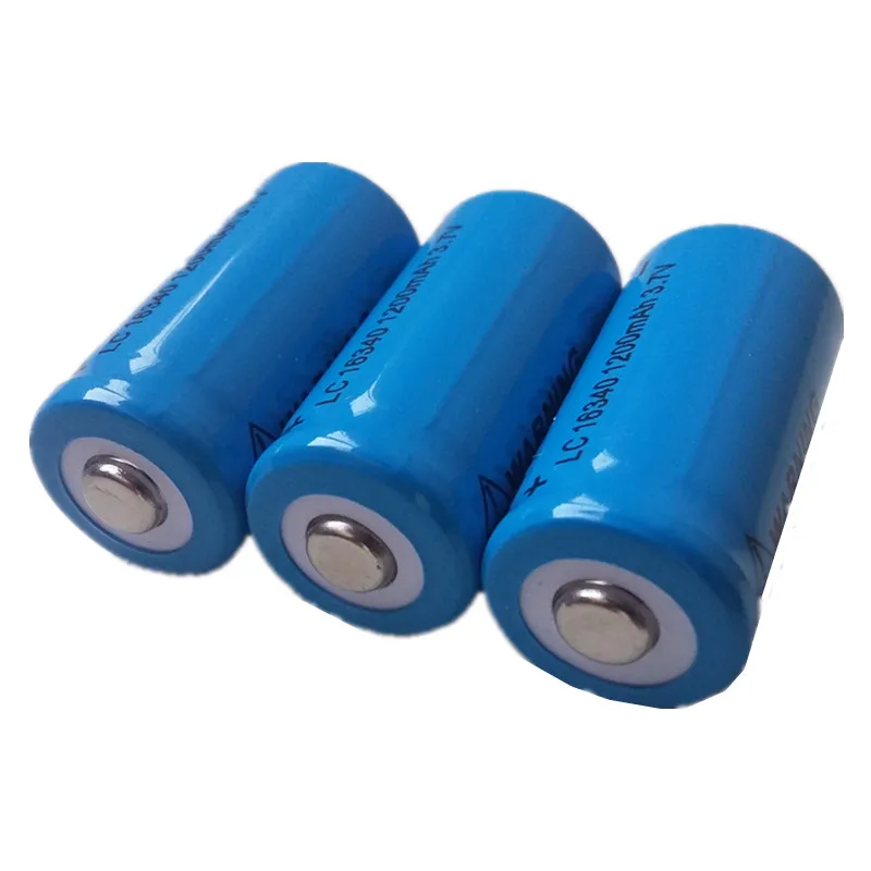 DING LI SHI JIA 6pcs/set 16340 battery 3.7V 1200 mAh rechargeable liion batteries for Led flashlight batery litio | Электроника