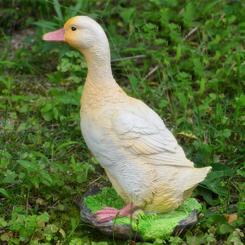 Модель из смолы искусственная утка садовая скульптура украшения для дома статуи