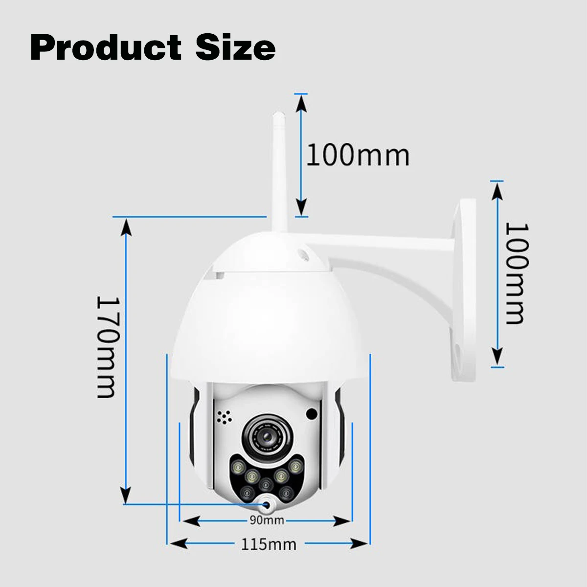

1080P HD Wireless IP Camera CCTV Surveillance Camera Home Monitor Dual Audio Night Vision Camera WiFi Wireless IR Camera