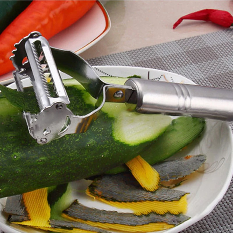 Stainless Steel Peeler Multifunctional Fruit Paring Knife Melon Peel Shredder Slicer Grater Kitchen Accessories | Дом и сад