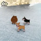 Маленькая металлическая брошь в виде собаки питбультерьера для мужчин и женщин, Ювелирное Украшение из сплава серебра