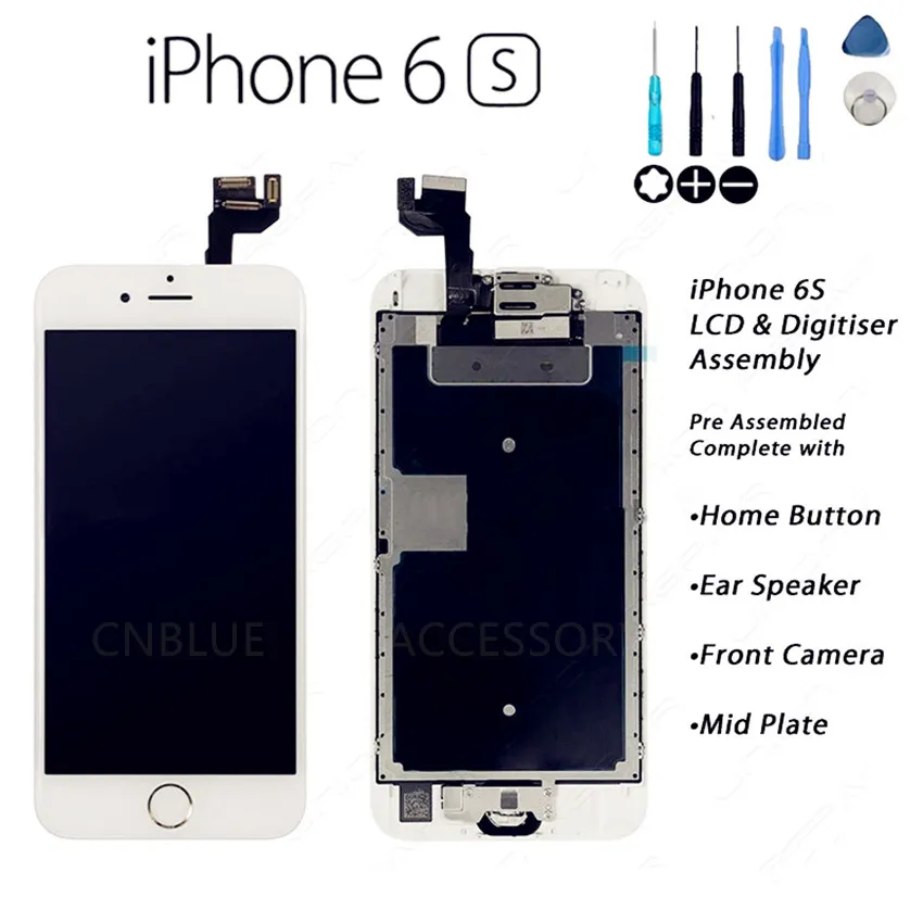 ЖК дисплей 4 7 дюйма для iPhone 6S 3D сенсорный экран с дигитайзером в сборе Замена