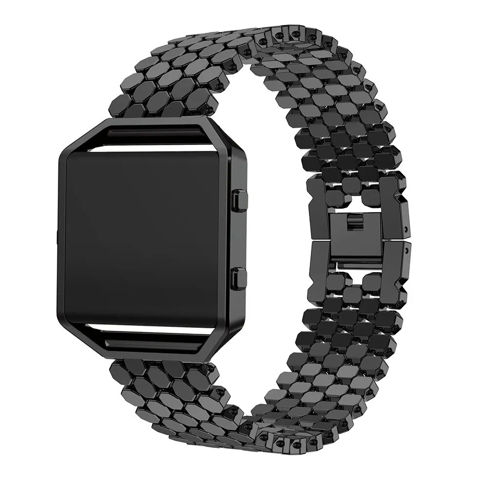 Повязка с кристаллом из нержавеющей стали для Fitbit Blaze Смарт сменный ремешок часов