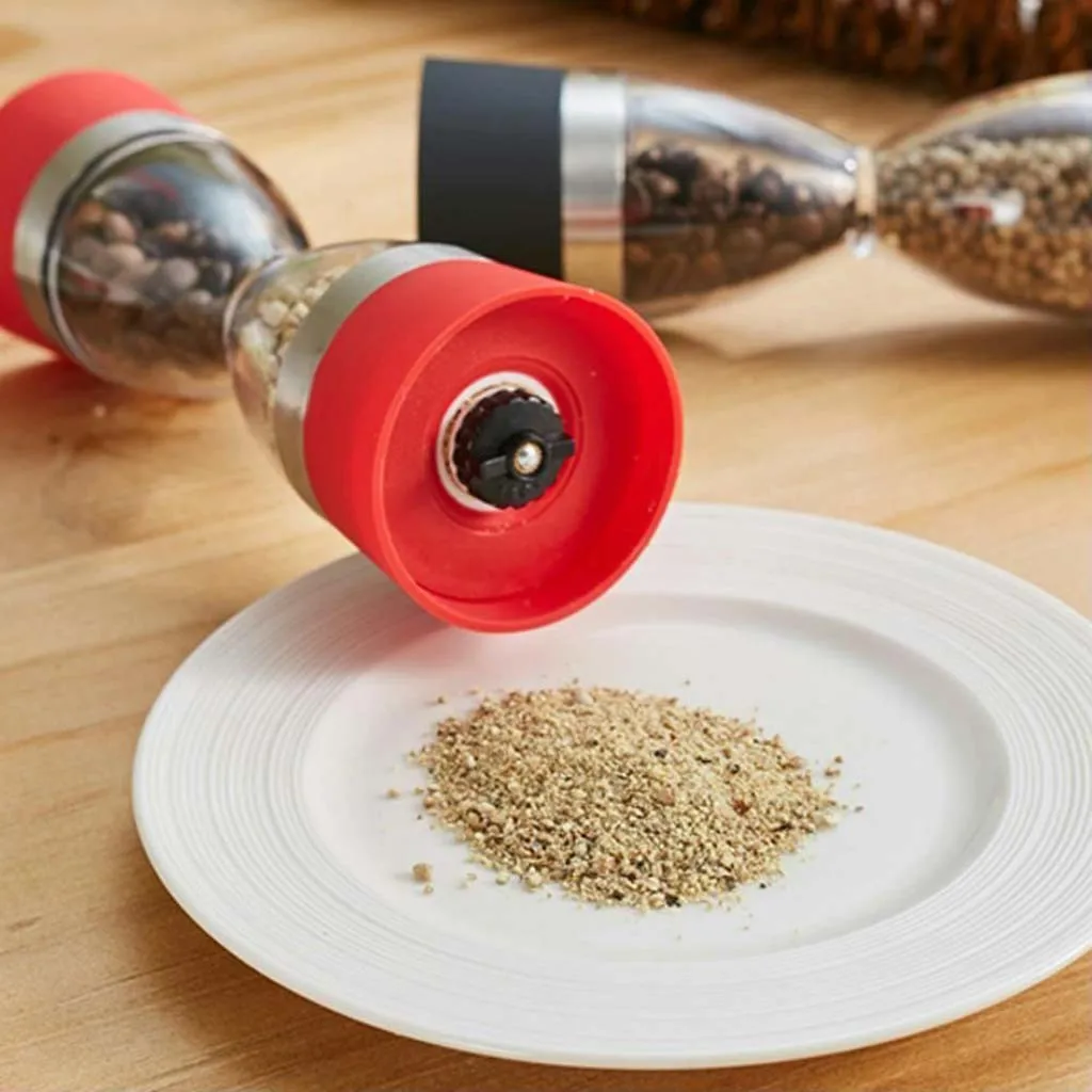 2019 Hot Sale Free Shipping Pepper Shaker Dual Salt Mill Hourglass Shape Spice Grinder Kitchen Tools Gadgets | Дом и сад