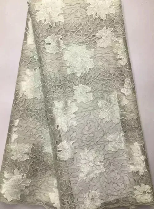 New Arrival 100% Cotton African Guipure Material / Yellow nigeria Cord French Chemical Lace Fabric Swiss Voile High Quality | Дом и сад