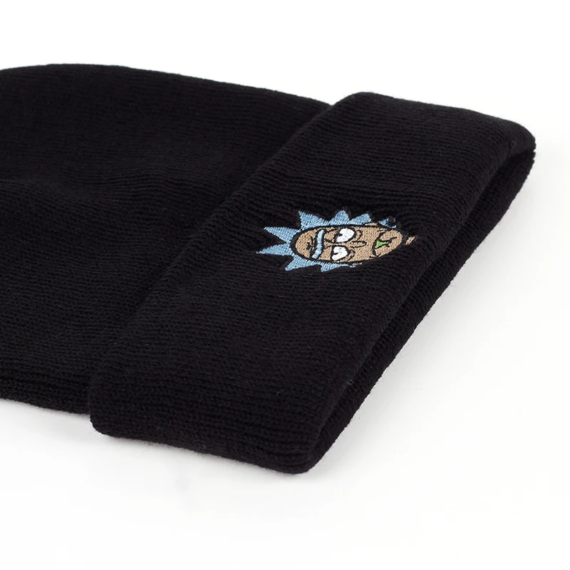 Rick and marty зимние шапки Rick Beanies эластичные фирменные горнолыжные шапки с вышивкой теплые унисекс вязанные шапочки Skullies US Animation