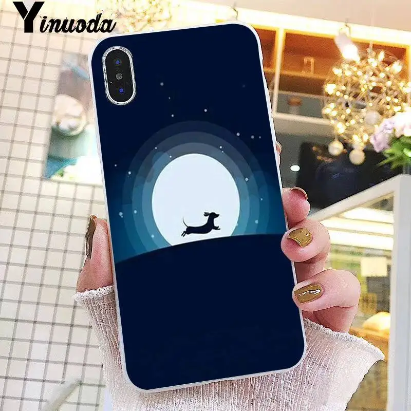 Yinuoda животные Собаки такса мягкий чехол для телефона iPhone 8 7 6 6S Plus X XS MAX 5 5S SE XR 10 чехол 11 pro max