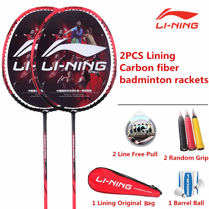 2 шт. оригинальная подкладка ракетка для бадминтона Li-ning ракетки 1 пара Li Ning