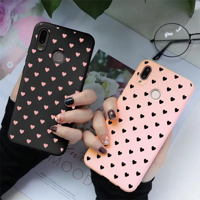 Розовый матовый Мягкий ТПУ чехол для huawei P30 P8 P9 P10 P20 Pro mate 20 10 Lite Y6 Y9 P Smart Plus чехол-накладка