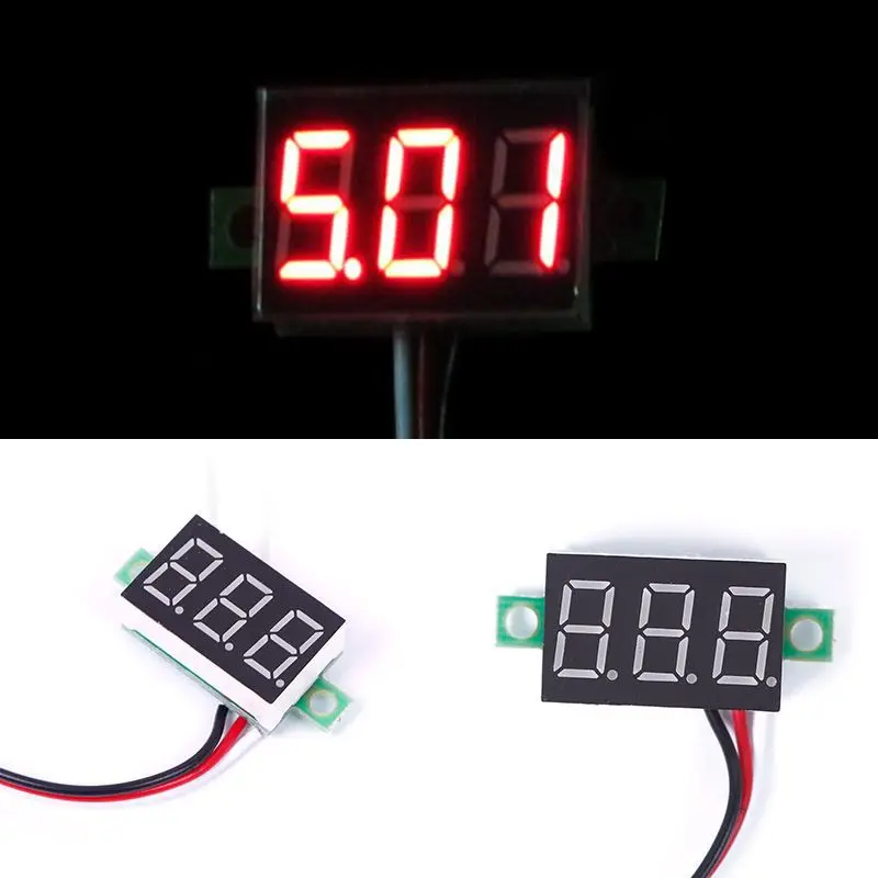 Новый DC 0 30V Красный светодиодный дисплей Цифровой вольтметр Панель двигателя