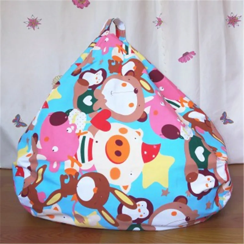 Bean Bag Cover Kids Couch Bean Bag Chair Without Filling Lazy Sofa Sitzsack For Bedroom Livingroom Balcony Baby Bean Bag Pouf