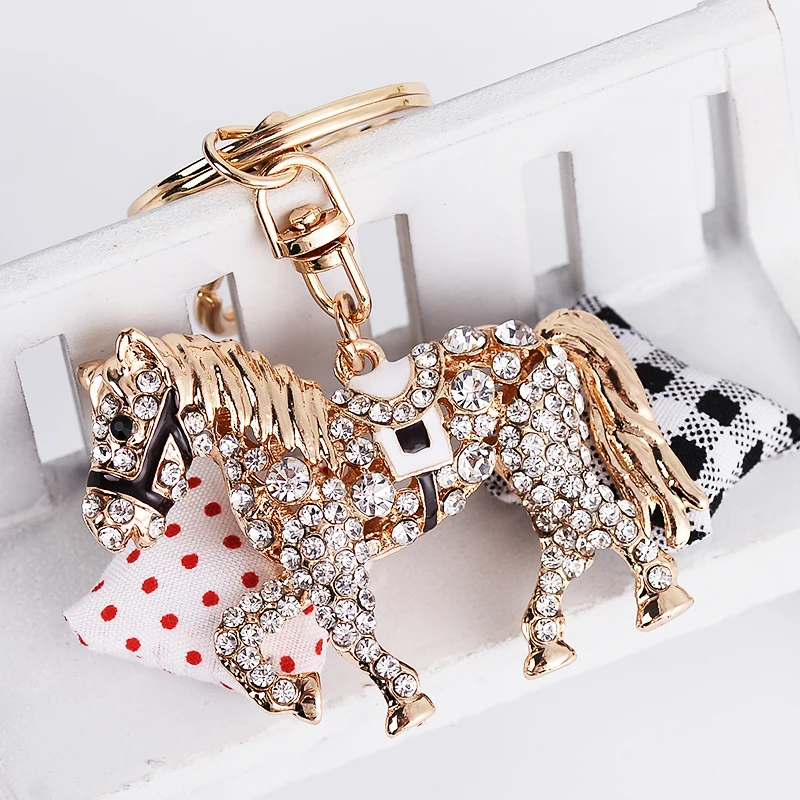 Uodesign Хрустальный креативный брелок для домашних животных с лошадью Классический