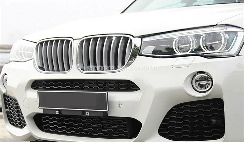 

ABS Front Center Grill Grille Cover Trim For BMW X5 F15 2014-2018 14pcs Car accesories interior Car Trim