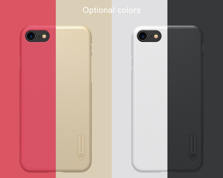 Для iPhone 8 Nillkin супер матовый защитный жесткий чехол для задней панели ПК для iPhone 8 4," Nilkin чехол для телефона+ Защитная пленка для экрана