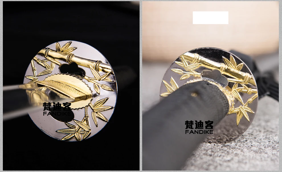 Handmade Steel Gold Blade Japanese Samurai Katana Sword Sharp Battle Ready Blade BATTLE READY Carbon Steel Handmade