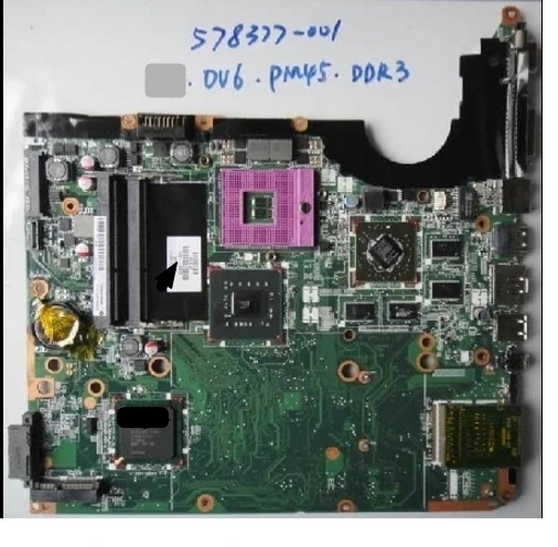 578377-001 круга DV6 Подключение платы к материнской плате полное тестирование