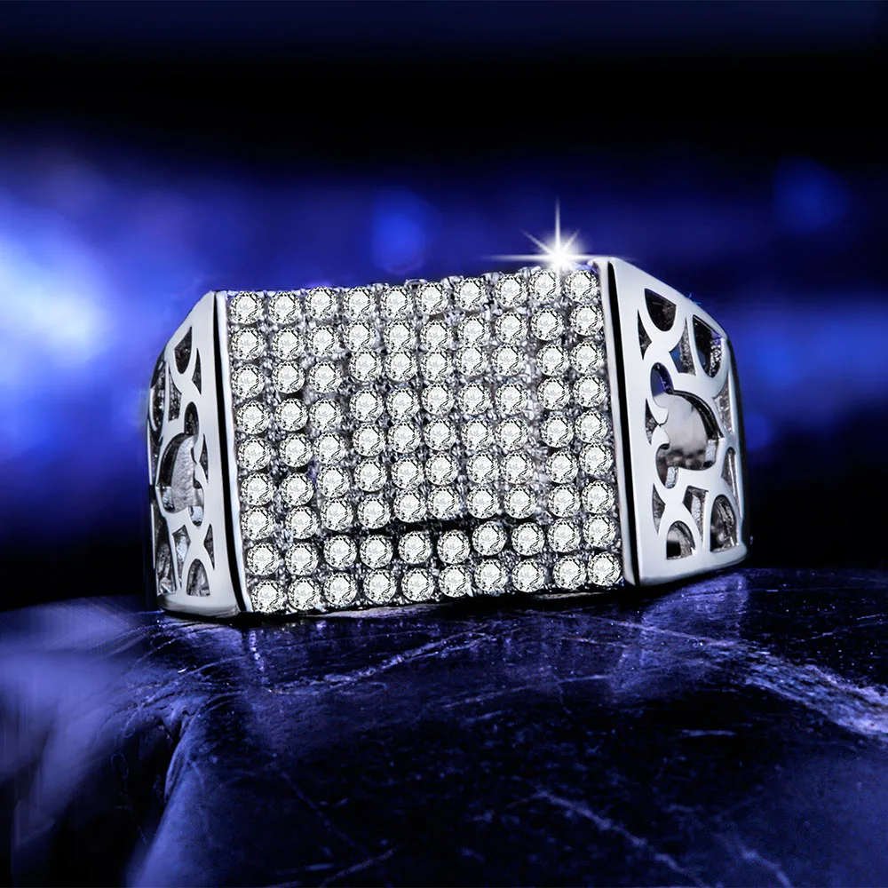 Кольцо серебряного цвета для Мужчин Ювелирные изделия вечерние подарок новая