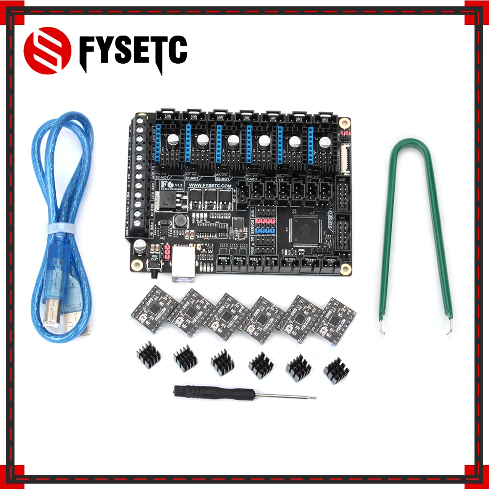 6 шт. шаговый мотор драйвер ST820 +: FYSETC F6 V1.3 доска все в одном решение электроники