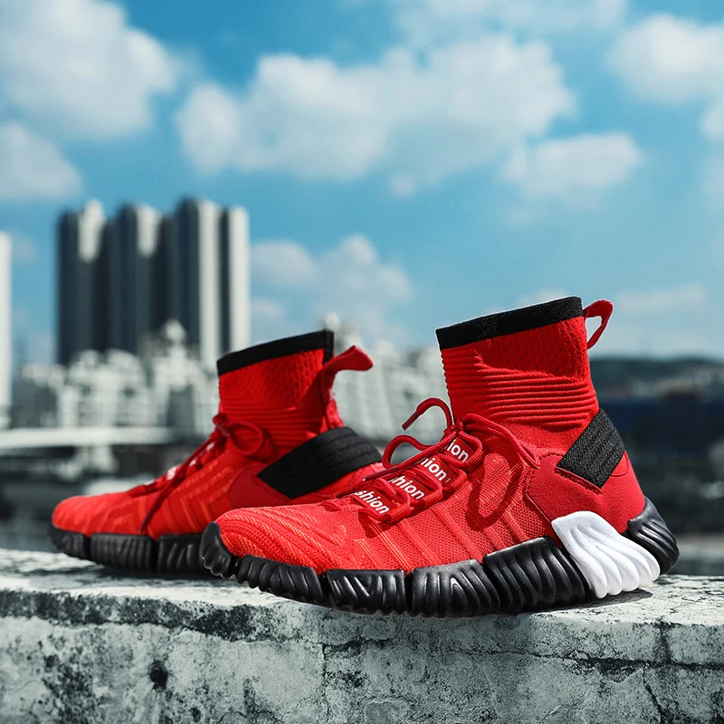 Баскетбольная обувь с высоким берцем мужские кроссовки в стиле ретро