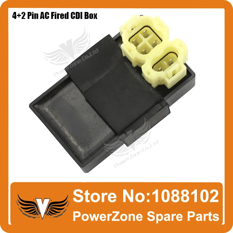 

CDI 6pin 4 + 2 контакта переменного тока, подходит для GY6, 125 куб. См, 150 куб. См, для мотоциклов, скутеров, квадроциклов, картинг, багги, бесплатная до...