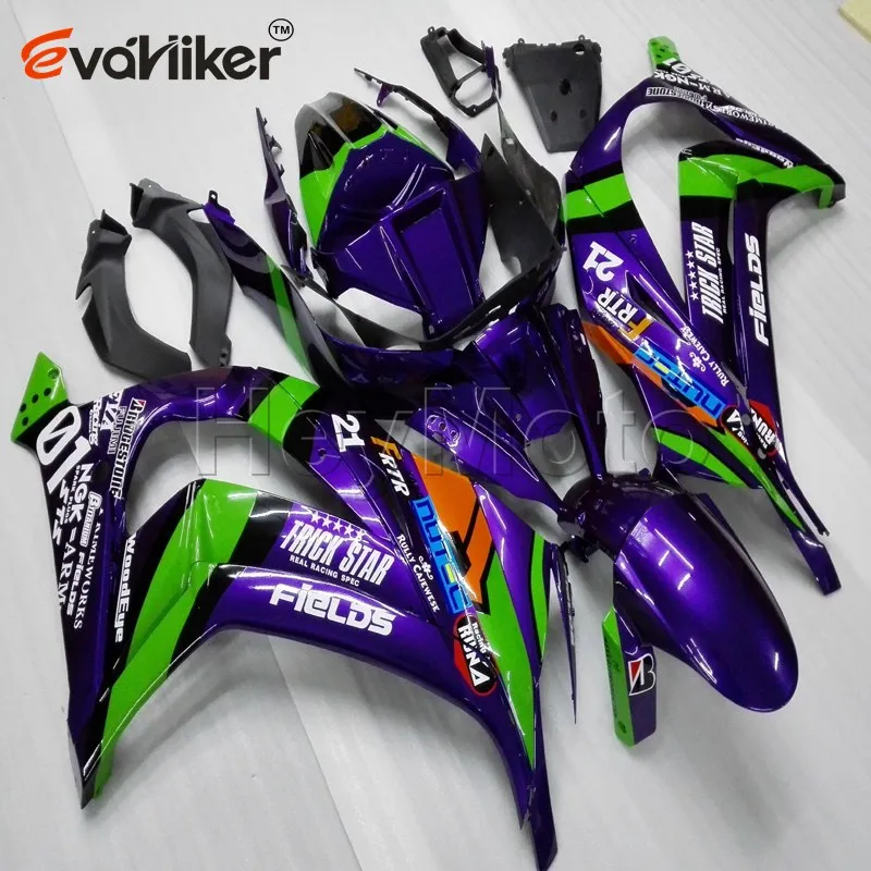 ABS Пластиковый обтекатель для ZX10R 11-13 ZX10R 2011 2012 2013+ Болты+ окрашенные розовые формы впрыска H2